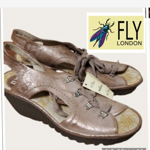 Fly London Ylfa sandals 41/10 NWT - Picture 1 of 12